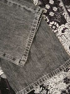 Stylish Grey Denim wide leg Jeans