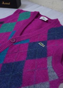 Lacoste Argyle Sweater Vest