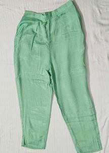 Women Green Festive Chanderi Silk  Suit Set