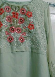 Embroidered Georgette Kurta