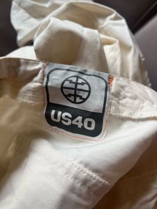 Beige Cream Baggy Cargo Pants