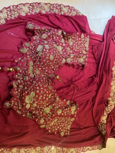 Drape Saree With Heavy Blouse