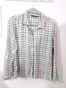 Pink Plaid Shirt