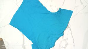 plus fit Blue Graphic Print Tee