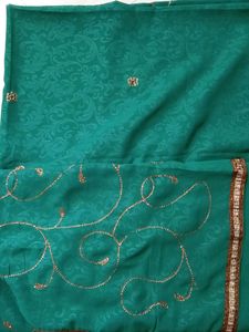Georgette Saree 💚