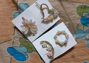 Floral Hair Clip Set And Combo With Haiclip