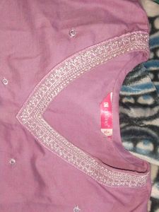 Lavender Straight Kurta