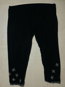 White Embroidered Kurti with Pants