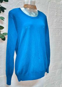 Size M/L 🎁Buy 2 Get 1 Free Blue Pullover Top
