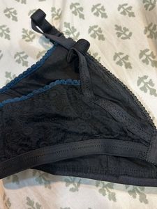 Black Cotton Bra