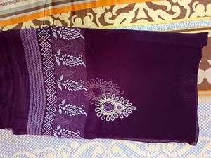 Printed And Light Work Saree
