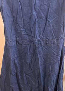 Denim Embroidered Dress