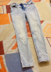 H&amp;m High Waisted Denim Jeans