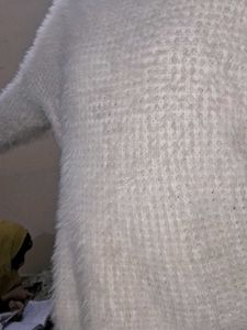 Cozy White Knit Sweater