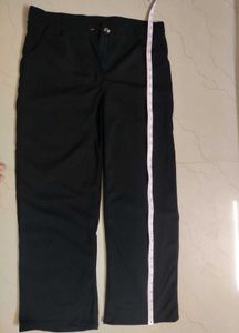 Straight Fit Black Trouser