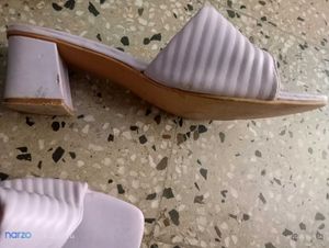 Toshina Lavender Heeled Mules