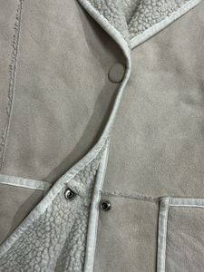 Elegant Beige Hooded Coat