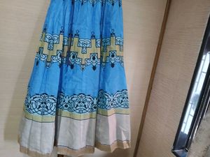 Blue Embroidered Anarkali Dress