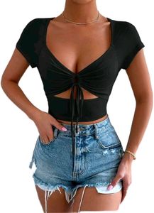 Shein Cutout Ribbed Top🖤