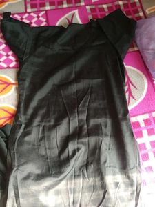 Elegant Black Embroidered Fabric For Party Wear 😊