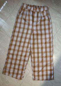 Plaid Yellow Pant
