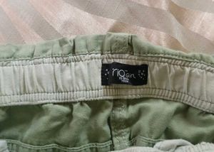 Green Casual Pants