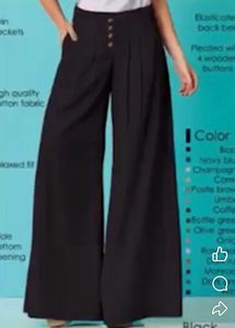 Brown Wide Leg Pleated Pants