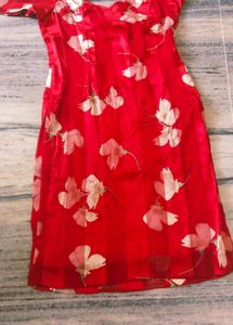 Beautiful Satan Silk Suit For Women  Full Patiyala Salwar(   With  Net  Dupatta  )Nice Muri  Colour  Maroon  ---1-2-time.use   (Marjan Given)