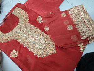 Red Embroidered Suit
