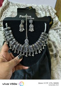 combo of 2 Oxidized Silver Jewelry Set