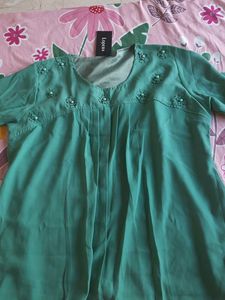 Lopera Green Embellished Top - Size XXL