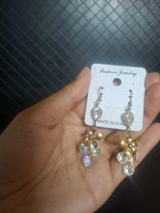 American Diamond Earrings Set
