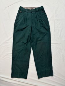 Green Pleated Pants