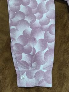 Patterned Long Sleeve Button Down