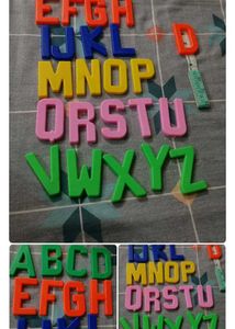 Kids Playing Combo Of 4 Blocks And Alphabet