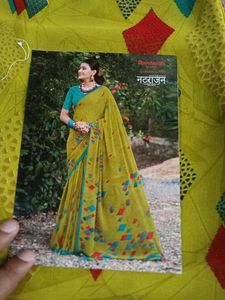 Yellow Geometric Saree