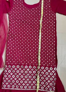 Elegant Maroon Kurta Set