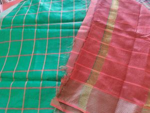 Checkered Design New Saree
