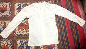 Elegant White Formal Shirt-Style Top