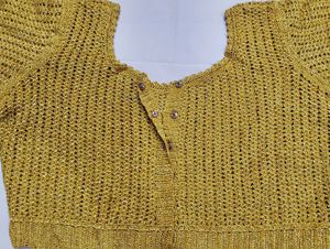 Attractive Golden Blouse At Lowest Price 🌟💥