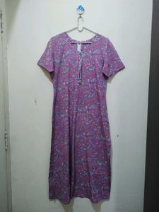 Pink Floral Mango Print Kurta Pajama Dupatta White