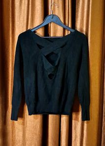 Stylish Sweater with Crisscross Back design Size 3
