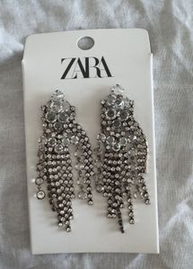 Brand New Zara Studded Dangler Earring For Party