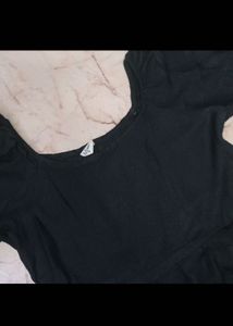 black mini dress