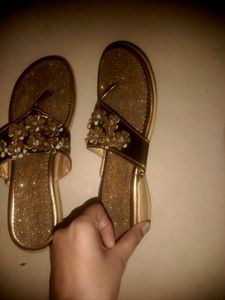 Golden Flats &amp; Sandals