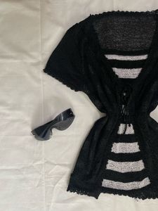Y2k Stripped Top