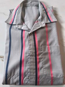 Striped Button-Down Shirt