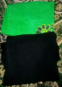 Black And Green Combo Top