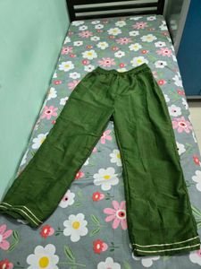 Green Embroidered  Kurta Plazo Dupatta