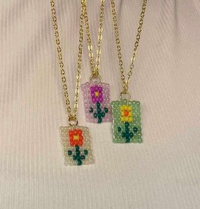 Beaded Initial Pendants